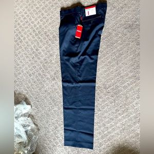 Alfani Navy Mens Slim Fit Dress Pants